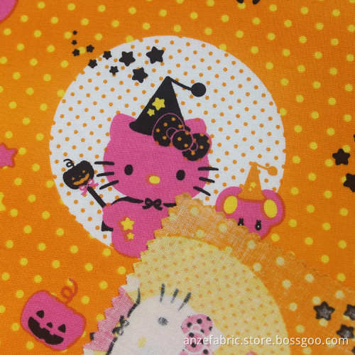 Wholesale Custom Cartoon Printed 100% Cotton Poplin Fabric